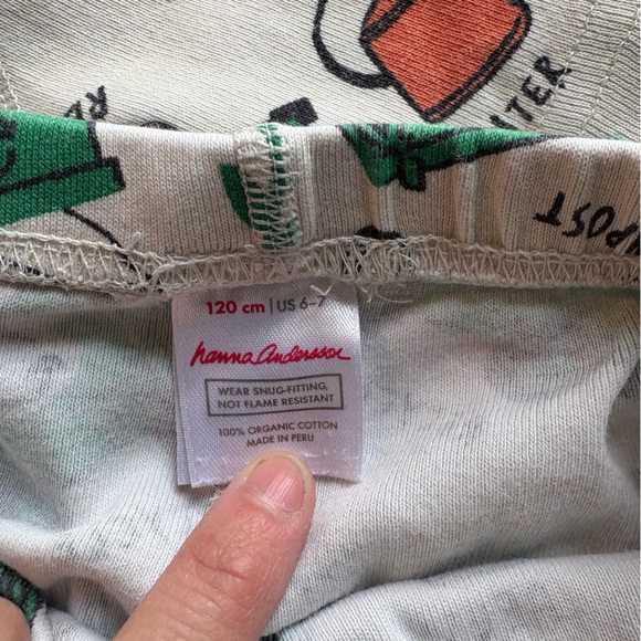 Hanna Andersson | Recycle Short John Pajama Set | 6-7 years - Picture 9 of 10